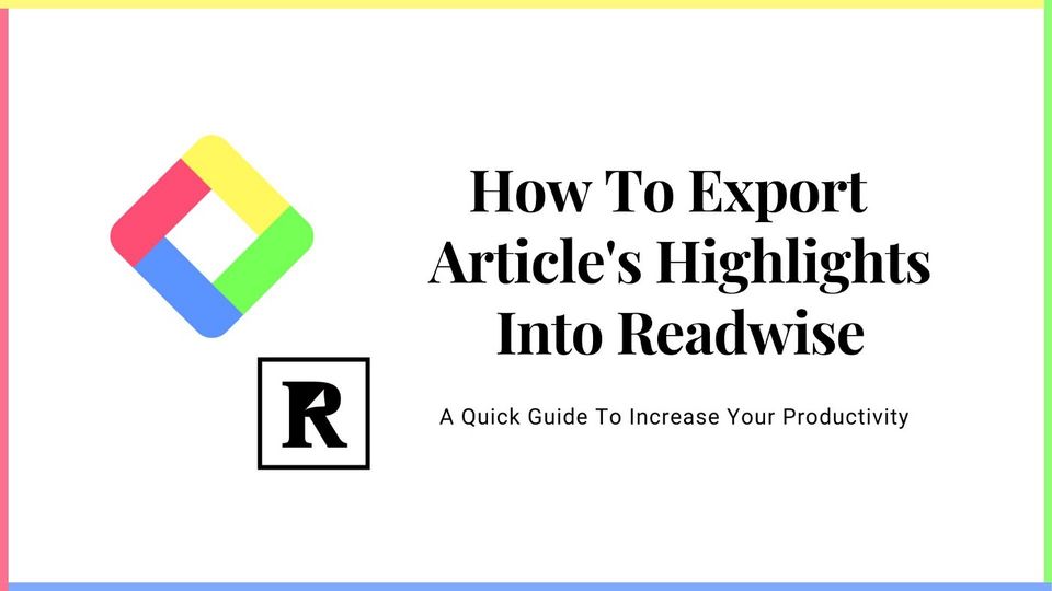 How to Export Web Highlights into Readwise