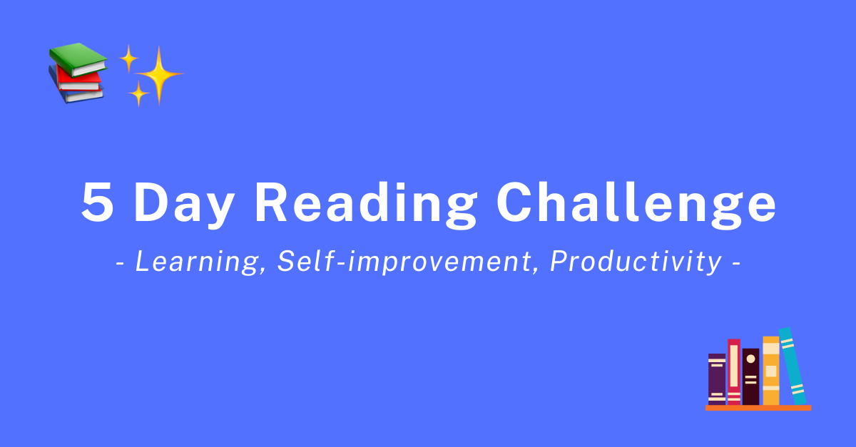 5 Day Reading Challenge in September 2022 📚✨