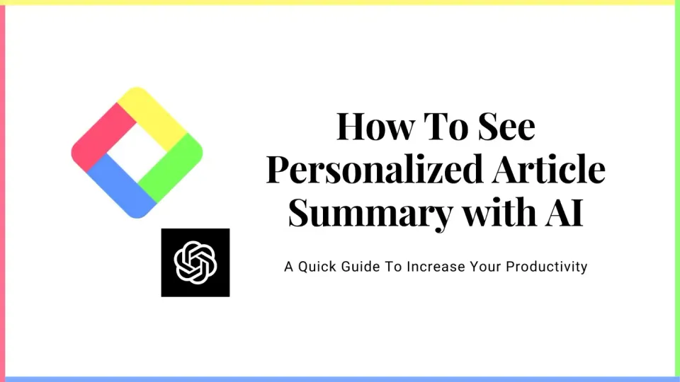 See Personalized AI Summary of Articles