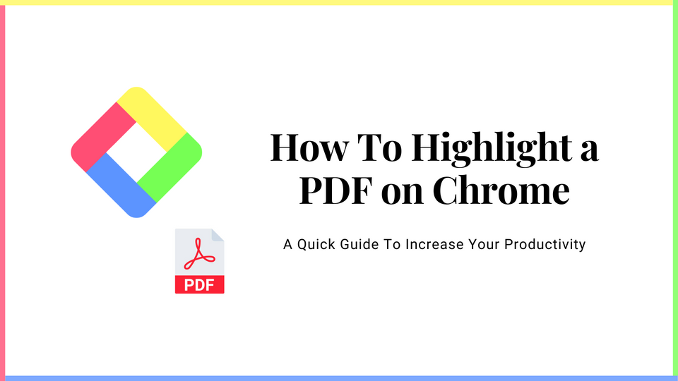 How to highlight a PDF on Chrome