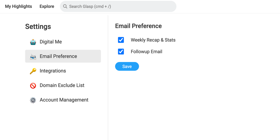 How to change email preferences