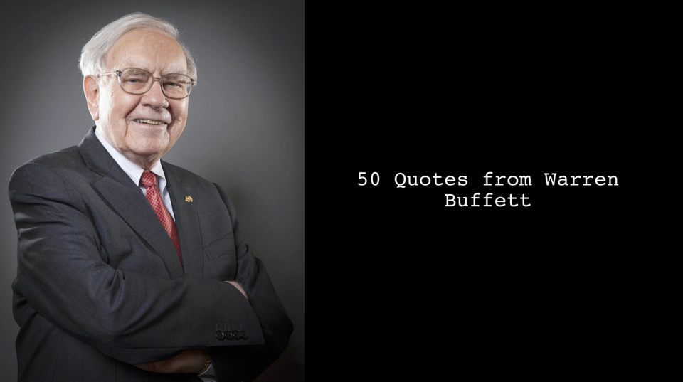 50 Quotes from Warren Buffett