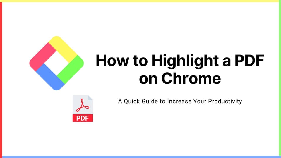 How to Highlight a PDF on Chrome