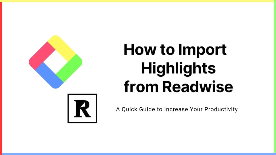 How to Import Highlights from Readwise