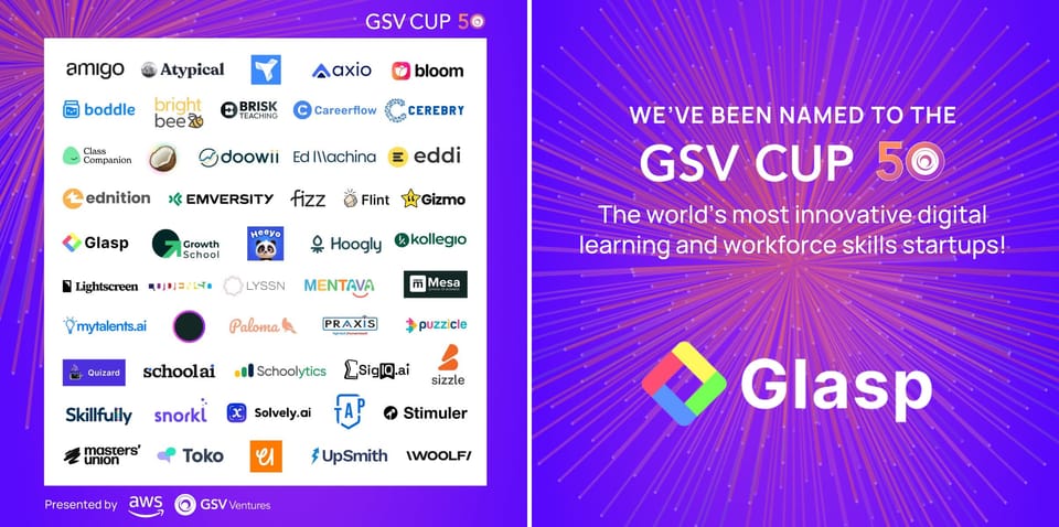 Glasp Selected for the 2025 GSV Cup 50